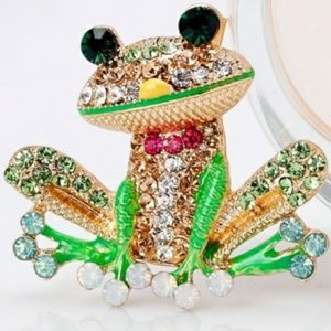Frog brooch